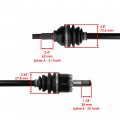 Caltric Front Left Cv Joint Axle Compatible With Kawasaki Brute Force 650 Kvf650 4x4i 2006-2013