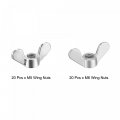 Uxcell M5 M6 Wing Nuts Butterfly Nut Zinc Plated Silver Tone 40pcs