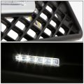 Auto Dynasty Led Front Bumper Driving Fog Light Bezel Integrated Drl Lights Compatible With Bmw E90 E91 3-series Sedan Wagon