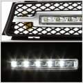 Auto Dynasty Led Front Bumper Driving Fog Light Bezel Integrated Drl Lights Compatible With Bmw E90 E91 3-series Sedan Wagon