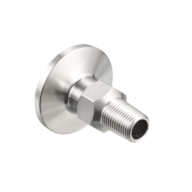 Pipe Fitting 1 8 Pt Male Threaded To 18 Ferrule Stainless Steel Clamp Pack Of 2