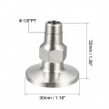 Pipe Fitting 1 8 Pt Male Threaded To 18 Ferrule Stainless Steel Clamp Pack Of 2