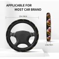 Maryland Flags And Ballons Car Steering Wheel Cover Accessories Elastic Stretch Universal Covers Durable Anti-slip Easy Carry