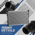 Dpi 13133 Factory Style 1-row Cooling Radiator Compatible With Forte Koup Forte5 2 0l 4l Na 2010-2013 Aluminum Core