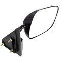 Passenger Side Door Mirror For Chevy C2500 K2500 1990 2000 Manual Glass And Folding Painted Plastic Gooseneck Style Replaces