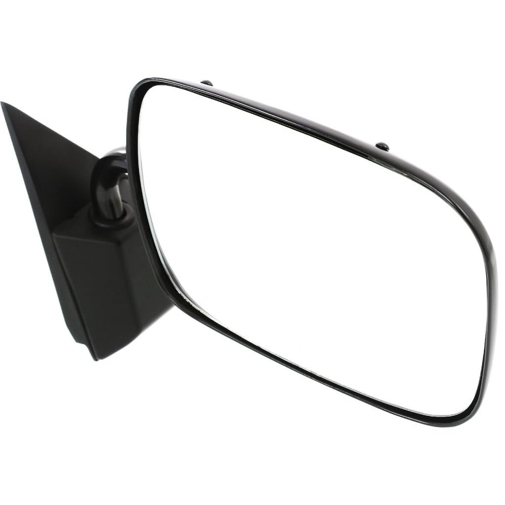 Passenger Side Door Mirror For Chevy C2500 K2500 1990 2000 Manual Glass And Folding Painted Plastic Gooseneck Style Replaces