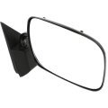 Passenger Side Door Mirror For Chevy C2500 K2500 1990 2000 Manual Glass And Folding Painted Plastic Gooseneck Style Replaces