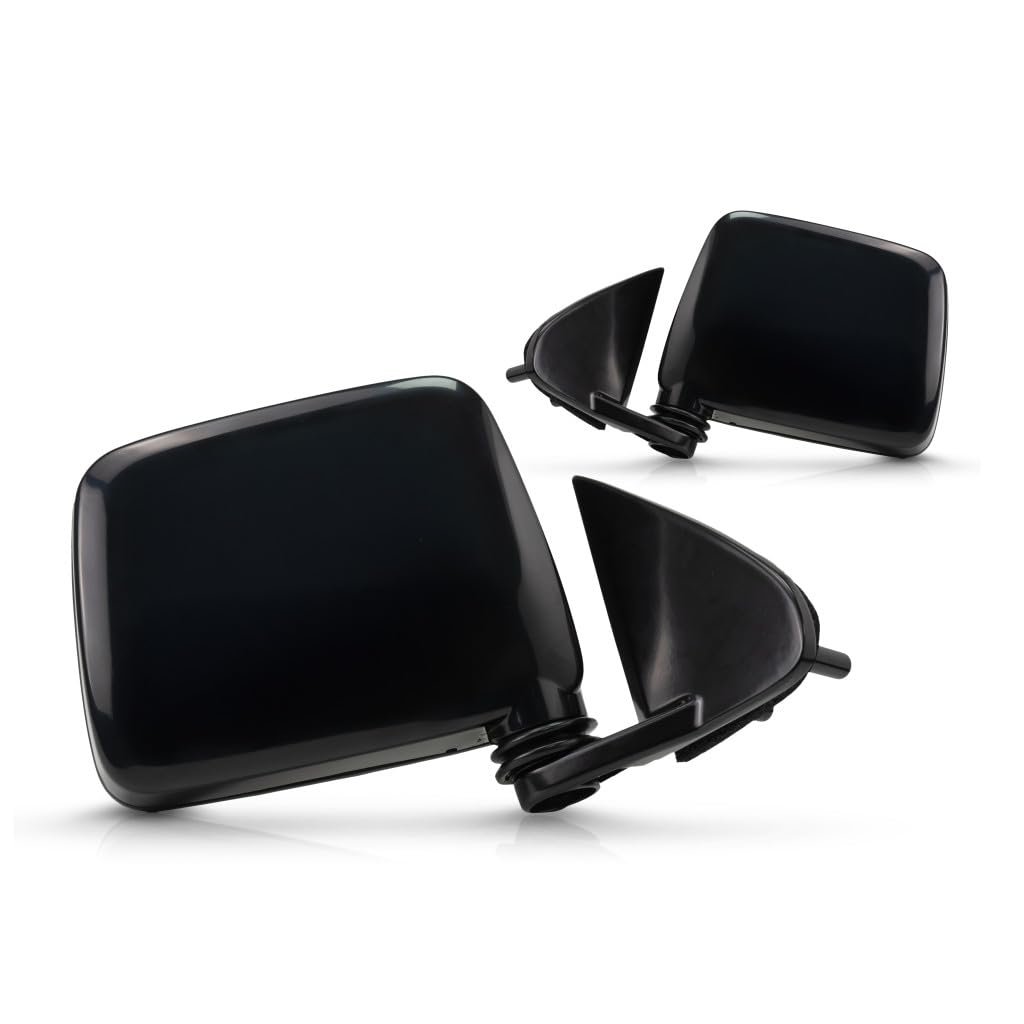 Door Mirror Pair For Nissan Pickup 1995 1996 1997 Driver And Passenger Side Manual Folding Paintable Replacement Ni1320106