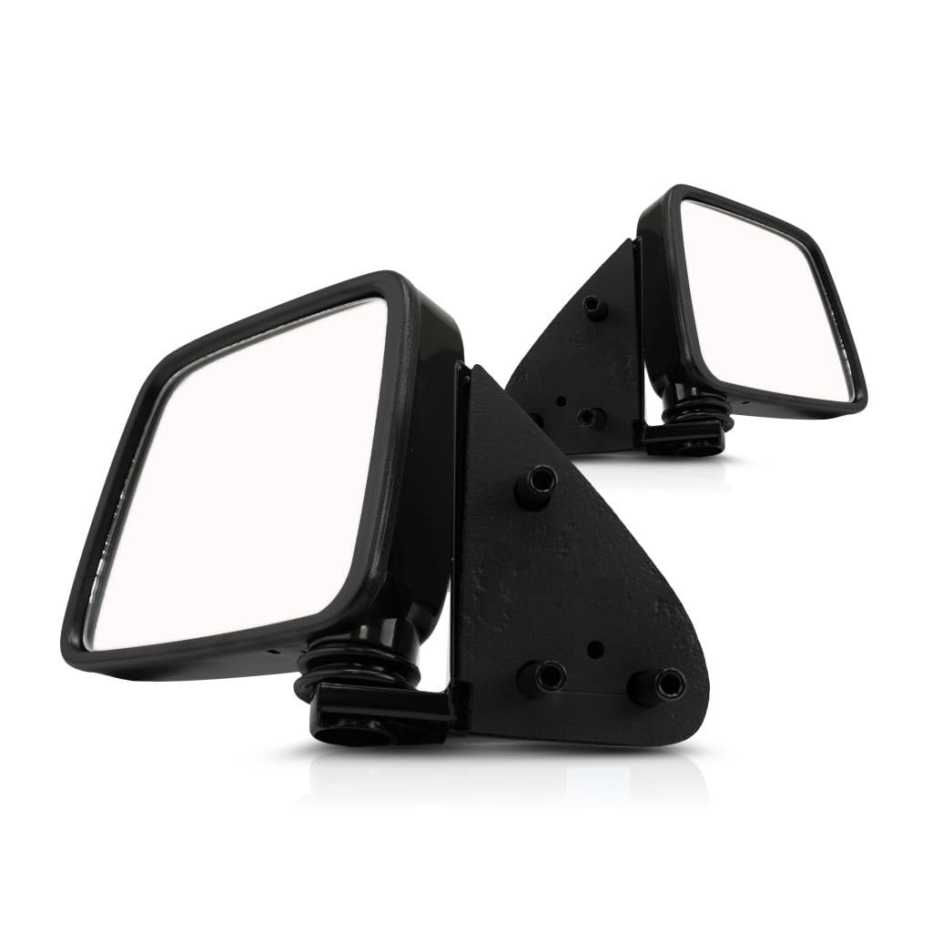 Door Mirror Pair For Nissan Pickup 1995 1996 1997 Driver And Passenger Side Manual Folding Paintable Replacement Ni1320106