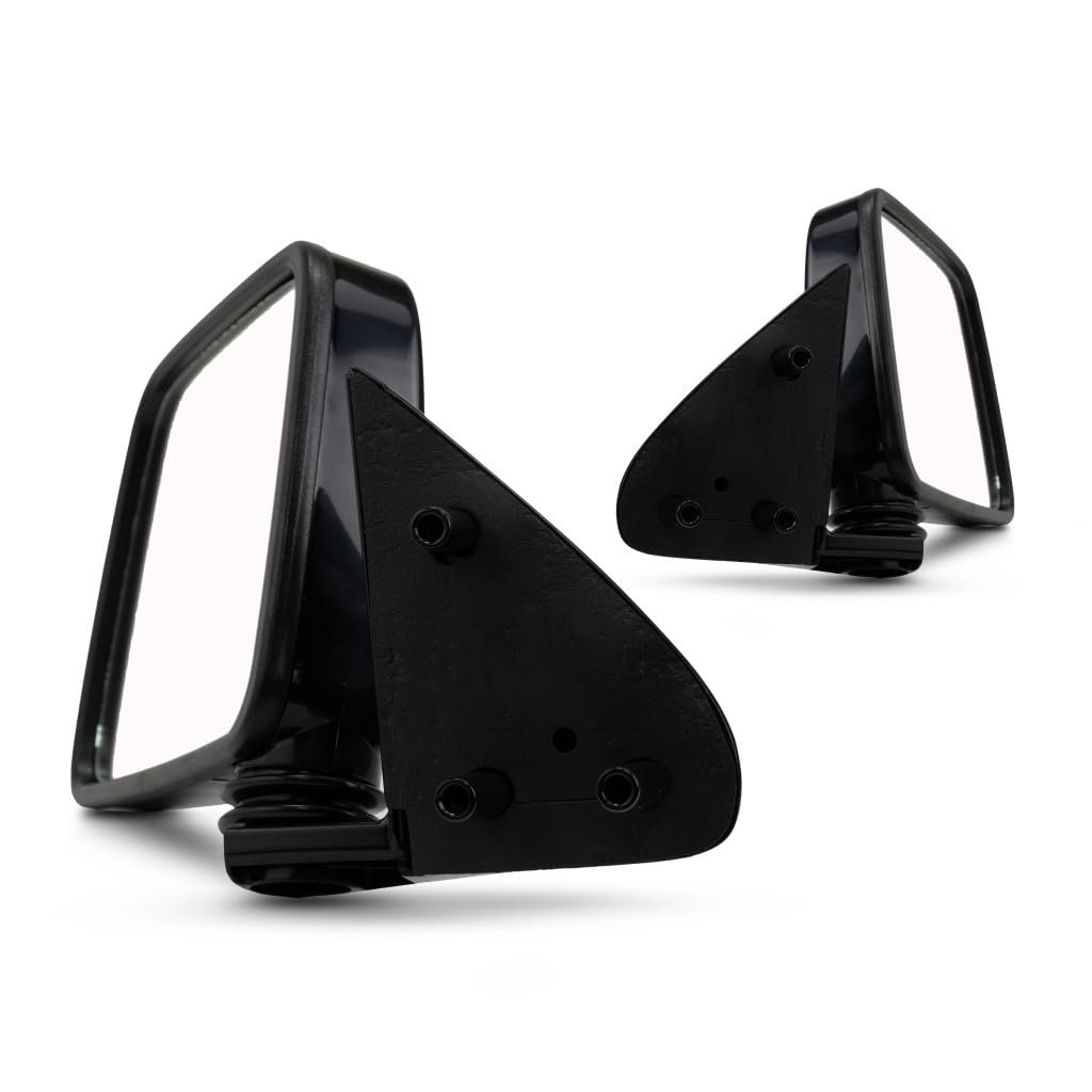 Door Mirror Pair For Nissan Pickup 1995 1996 1997 Driver And Passenger Side Manual Folding Paintable Replacement Ni1320106