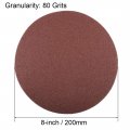 Uxcell 8 Hook And Loop Sanding Discs 80 Grit Aluminum Oxide Sandpaper For Random Orbit Sander Wood Metal Dry Polishing 15pcs