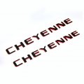 Yoaoo 2x Oem Cheyenne Redline Nameplate Emblem Badge 3d Letter For Original Red Line