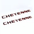 Yoaoo 2x Oem Cheyenne Redline Nameplate Emblem Badge 3d Letter For Original Red Line