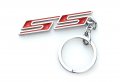 Aimoll 1pc Chrome Finish Super Sport Ss Key Chain Fob Ring Keychain For Chevrolet Chevy Chrome Red 