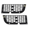 Front Bumper Trims For Freightliner Cascadia 2018 To 2022 Driver And Passenger Side Pair Gray Mesh Replacement 2128985001 