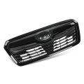 Front Bumper Grille W Camera Hole For Subaru Forester 2019-2021 Gloss Black 