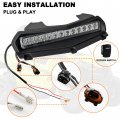 Sautvs Hood Scoop Light For Yamaha Rmax 1000 Led Spot With Strobe Blue Amber Lamps Compatible Wolverine Rmax2 Rmax4 2021 2022