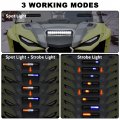 Sautvs Hood Scoop Light For Yamaha Rmax 1000 Led Spot With Strobe Blue Amber Lamps Compatible Wolverine Rmax2 Rmax4 2021 2022
