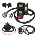 Handlebar Key Starter Relay Switch Kit For Honda Recon 250 Es Trx250te 2002 2003 2004 Electric Shift 35020-hm8-a50 