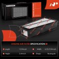 A-premium 2-pc Engine Cabin Air Filter With Activated Carbon Compatible Toyota Tacoma 2005-2015 4 0l Replace A3959 C35644