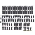 100pcs Oscillating Multitool Blades Metal Cutting Set Universal Saw Multi-purpose Blade Include 34mm 44mm Standard Japanese