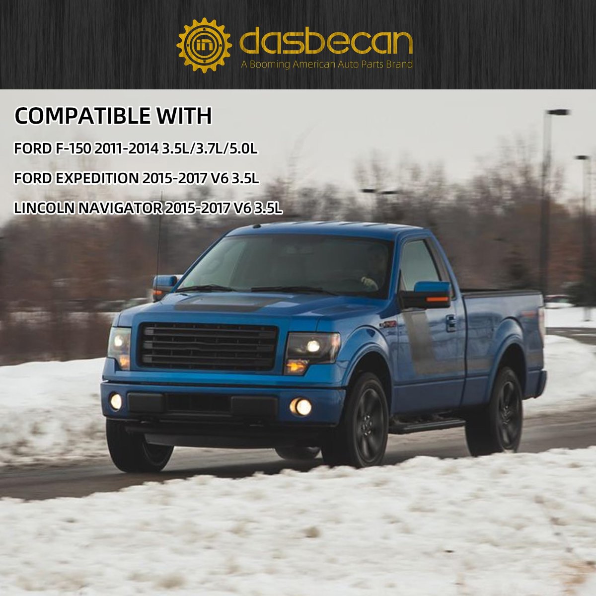 Dasbecan 603-275 Engine Coolant Recovery Reservoir Tank For Ford F-150 2011-2014 Expedition 2015-2017 Lincoln Navigator