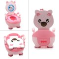 Smt- Potty Training Seat 3d Pink Bear Portable Kids Baby Toddler Lovely Toilet Stool Chair P N Et-baby003a-pink 