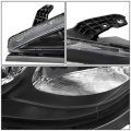Auto Dynasty Ch2502288 Factory Style Headlight Lamp Compatible With Chrysler Pacific 17-20 Driver Left Side Black Housing Clear