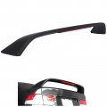 Hecasa Rear Trunk Spoiler Wing For 1996-2000 Honda Civic 2dr Coupe Only W Led Brake Light Matte Black 