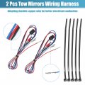 X Autohaux 2pcs Tow Mirrors Wiring Harness For Chevrolet Silverado 1500 2500 Hd 2014-2018 Gmc Sierra Mirror Adapter Cargo