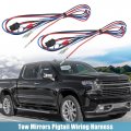 X Autohaux 2pcs Tow Mirrors Wiring Harness For Chevrolet Silverado 1500 2500 Hd 2014-2018 Gmc Sierra Mirror Adapter Cargo