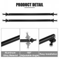 X Autohaux 2pcs 200mm 7 87 Splitter Support Rods Adjustable Front Rear Bumper Lip Strut Rod Tie Bars Fit Most Vehicle Black