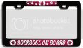 Boerboel On Board Dogs Pets 3d Metal License Plate Frame Universal Fit For Auto Suv And Truck Heavy Duty Steel Tag Holder 12 In 