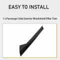 Kuafu A-pillar Molding Windshield Outer Trim Compatible With 2011-2019 Ford Explorer 4 Door Utility Replacement For