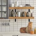 Uxcell Floating Shelf Brackets 8 Inch 6 Pack Iron L For Shelves Max Load 35 Lbs Metal Bracket Hardware Supports Black