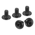 Flanged Button Head Socket Cap Screws 100 Pcs M4x5mm 304 Stainless Steel Drive Fasteners Bolts Fully Thread Machine For 