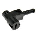 Windshield Wiper Nozzle For Freightliner Fld132 2001 Driver Or Passenger Side Black Plastic 0 063 In Hose Port Replacement 