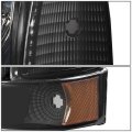 Tinted Houisng Amber Corner Headlight W Bumper Lamps Tool Kit Compatible With Ford F-150 F-250 F-350 92-96