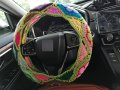 Ydmzzb Crochet Steering Wheel Cover Galsang Flower Steering For Women Girl Cute 1 Seatbelt Covers