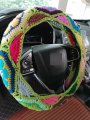 Ydmzzb Crochet Steering Wheel Cover Galsang Flower Steering For Women Girl Cute 1 Seatbelt Covers