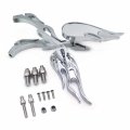 Httmt Mt252-001 Ttt004- Chromed Rear View Running Side Mirror Flame Style Compatible With Kawasak Suzuk Hayabusa Yamah R1 R6