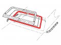 Back Glass Weatherstrip Rear Window Rubber Seal Fits 1972-73 Gran Torino Sport 2-door Fastback D2oz-6342084d