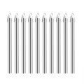 10 Piece 6mm Professional Carbide Tip Drill Bit Set Alloy Spear Head Bits For Ceramic Tile Marble And Mirror Glass Round Shank 