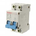 Uxcell 2 Poles 20a 400v Low-voltage Miniature Circuit Breaker Din Rail Mount Dz47-63 C20