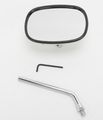Emgo Chrome Rectangular Universal Left Mirror 20-34900 