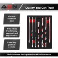 Abn Socket Accessory Extension Set 20-piece Ratchet Tool Kit With Universal Joints Adapters And Reducers