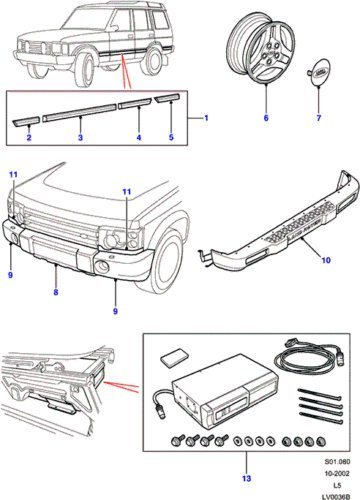 Headlamp Finisher Panel Rh For Land Rover Discovery 2 2003-2004 Part Dhh000120lml