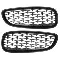 Front Hood Bumper Grille For Bmw Z4 E89 2009-2016 No 51137181547 51137181548 Kidney Grill Diamond Star Black 1 Pair