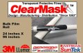 Clearmask 24 X 96 Fabricated Paint Protection Film Roll 8 Mil Clear Urethane From 3m Eastman Llumar Suntek Or Equal 