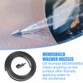 Uxcell 1 Set Windshield Washer Nozzle With 2m Hose For Vw Jetta 1999-2005 Golf 1998-2006 Passat 1997-2005 No 6e0955985a